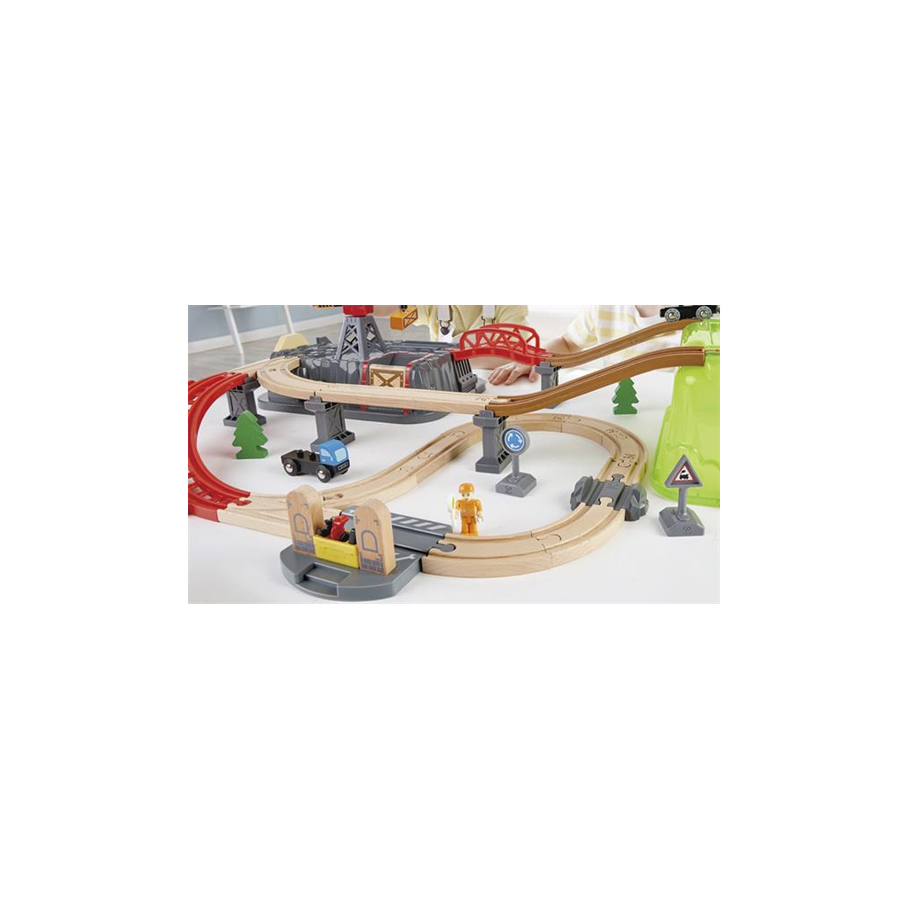Залізниця Hape Будівельний комплекс 50 елементів (E3764) - зображення 12