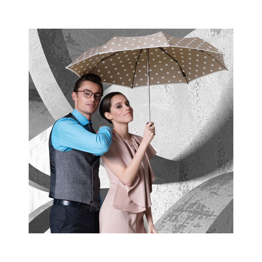 Парасоля Knirps T.200 Dot Art Taupe (Kn95 3201 4902) - зображення 2