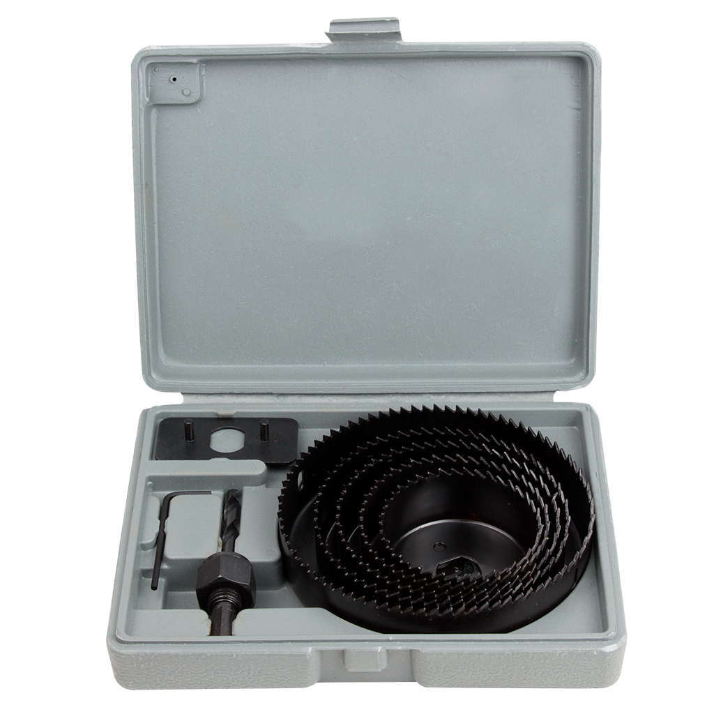 Коронка Sigma по дереву набірна 64, 76, 89, 102, 127 мм, кейс (1520081) - зображення 1