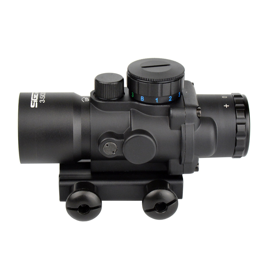 Коліматорний приціл Sigeta Prismatic 3.5x30 Mildot Red/Green/Blue (65713) - зображення 6