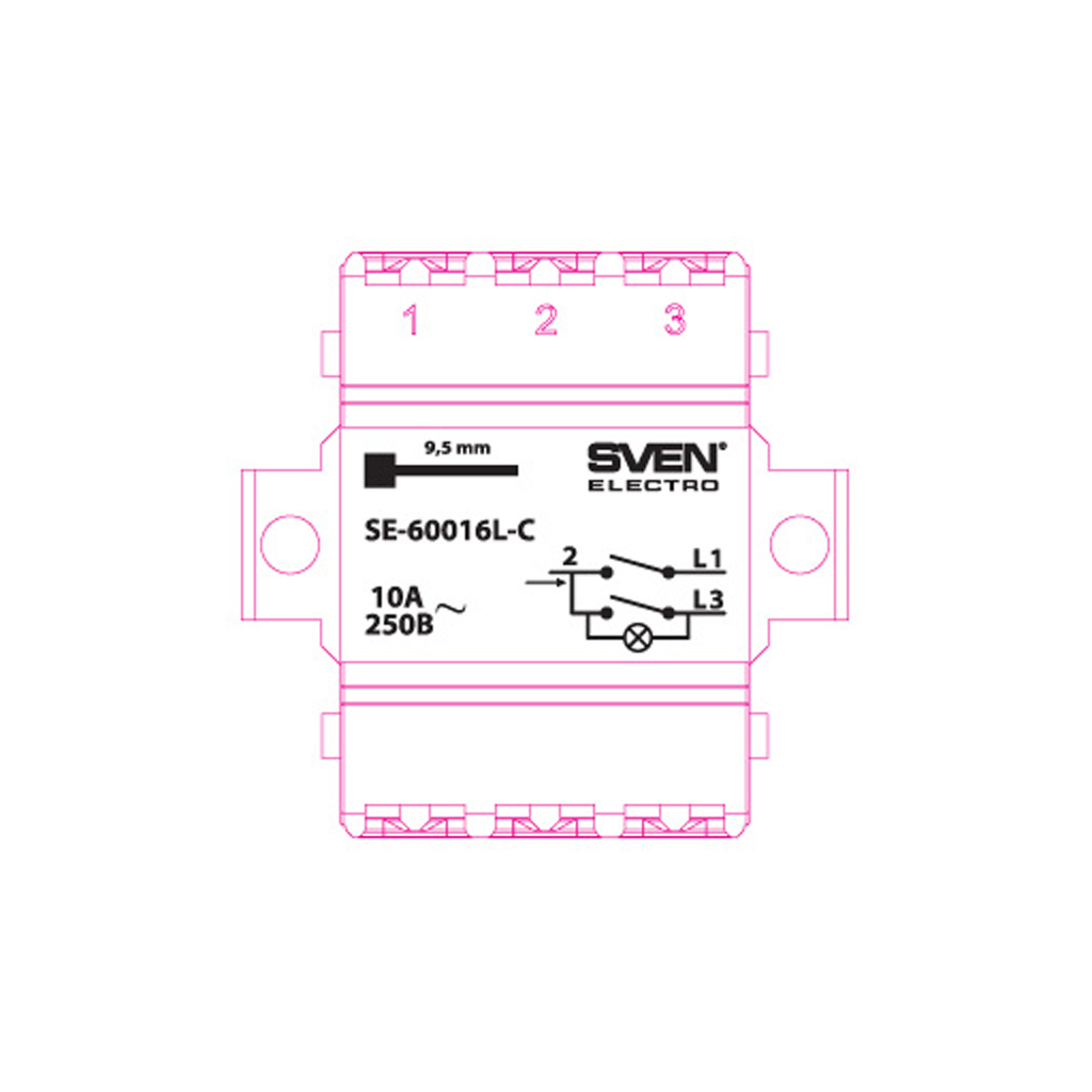 Вимикач Sven SE-60016L-C cream (7100042) - зображення 4