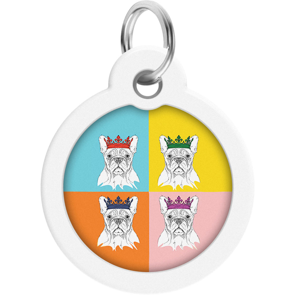 Адресник для тварин WAUDOG Smart ID з QR паспортом "Французький бульдог", круг 30 мм (230-0209) - зображення 2