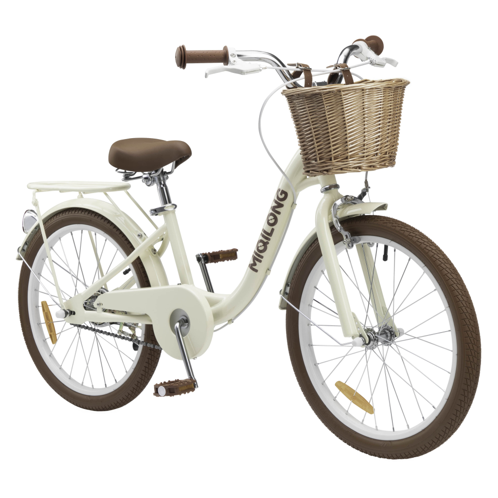 Дитячий велосипед Miqilong LS 20" бежевий (RBB-LS20-BEIGE) - зображення 1
