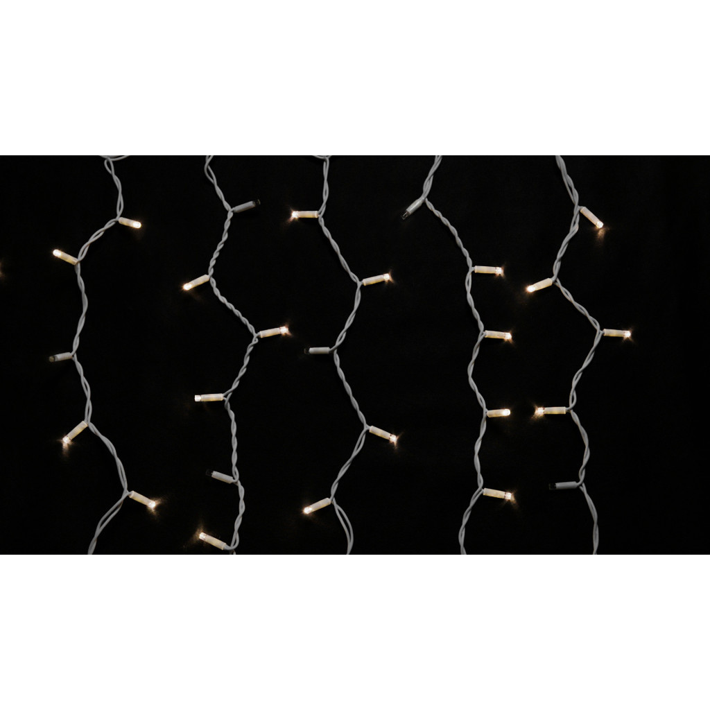 Гірлянда Delux ICICLE flash 108LED 2 х 1 м теплий білий / білий IP44 EN (90012948) - зображення 1