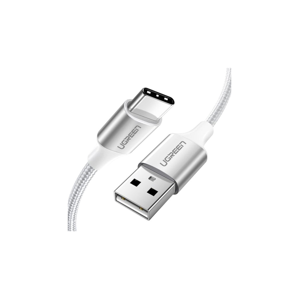 Дата кабель USB 2.0 AM to USB-C 3.0m 3.0A 18W US288 White Ugreen (60409) - зображення 1