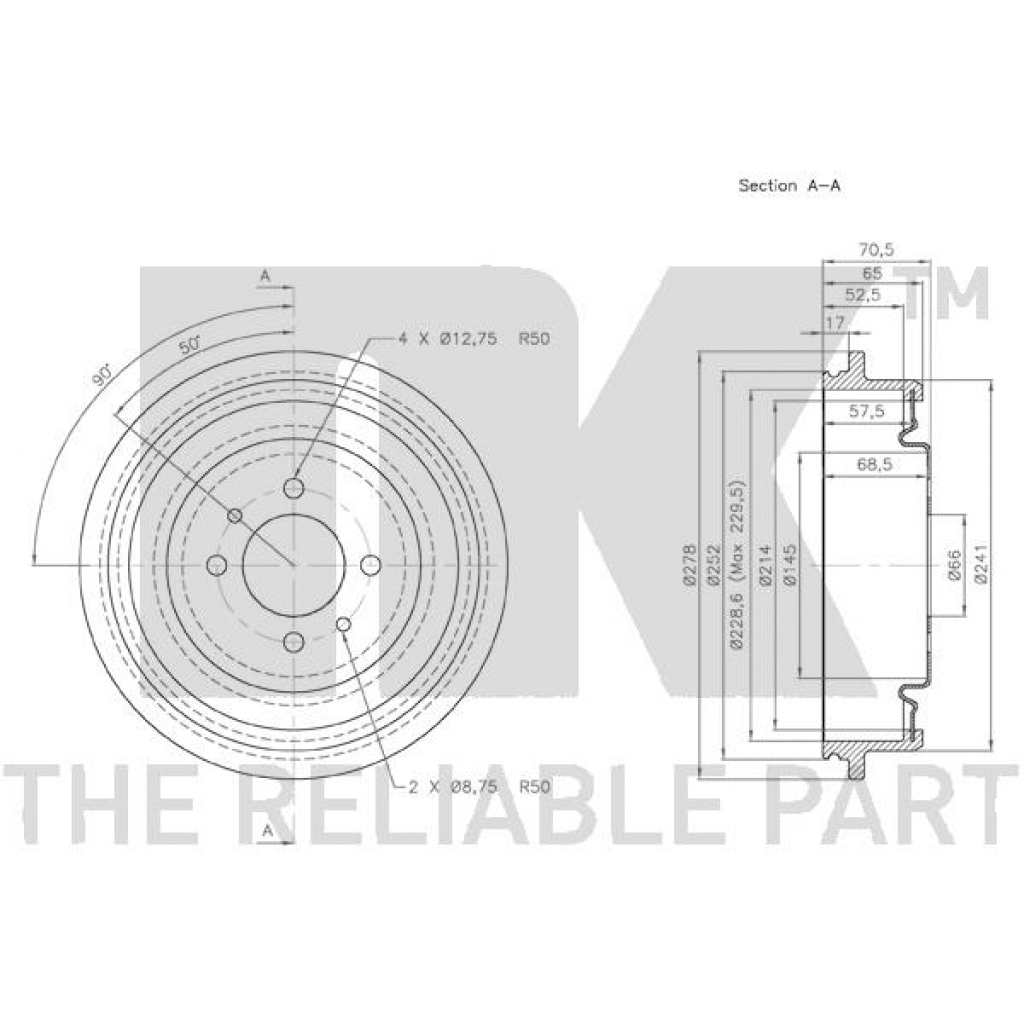 Гальмівний барабан NKTR 253914 - изображение 3