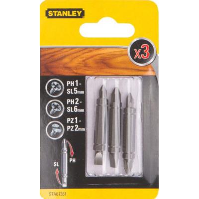 Набір біт Stanley двустор. Ph1-SL5,Ph2-SL6,Pz1-Pz2, 48мм, 3шт. (STA61381) - зображення 2