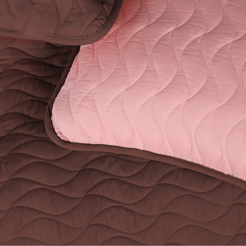 Покривало MirSon Набір Serenity Line №4300 Sea breeze (покривало + 2 наволочки) 180х210 см (2200007298433) - зображення 5