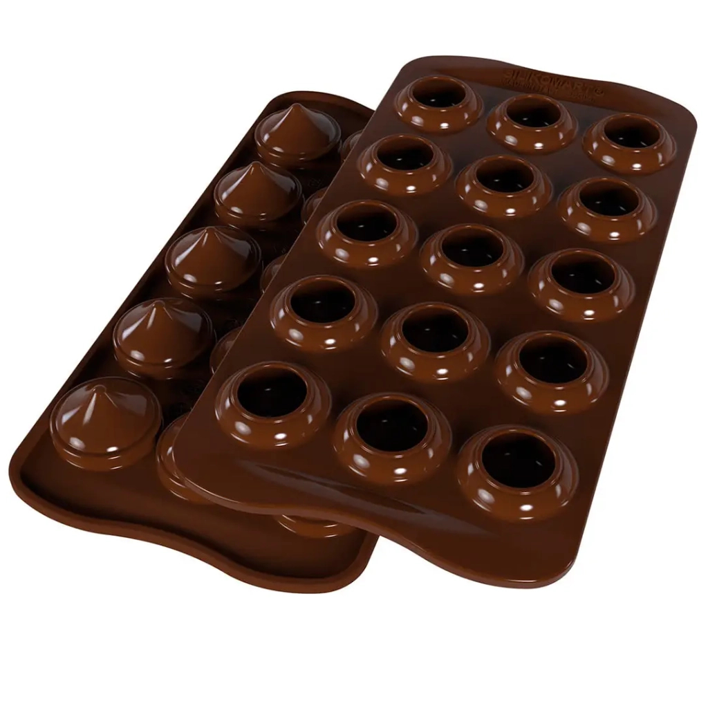 Форма для шоколаду Silikomart "Поцілунок" d 28 h 24 мм 15 x 8 мл (SCG57) - зображення 1