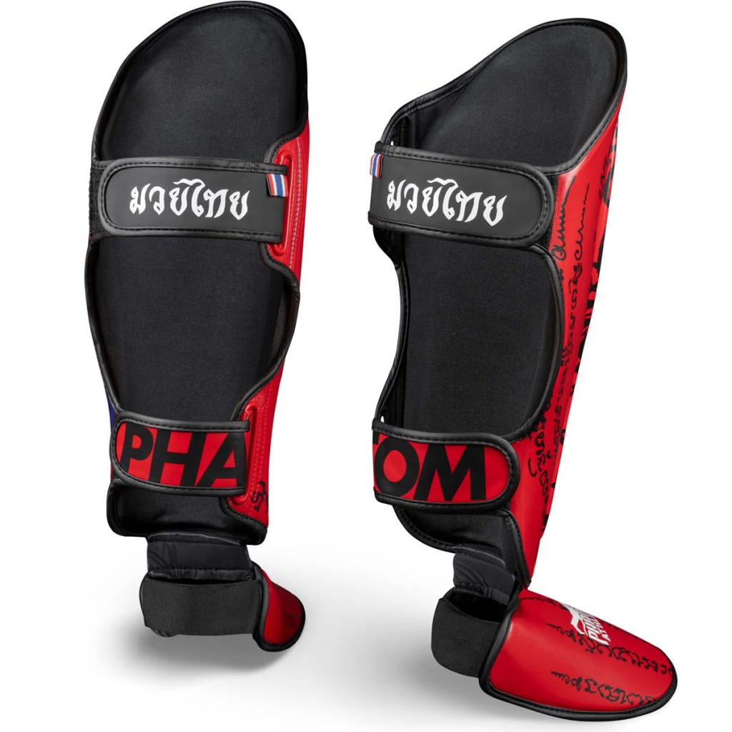 Захист гомілки і стопи Phantom Muay Thai Red S/M (PHSG2678-SM) - изображение 2