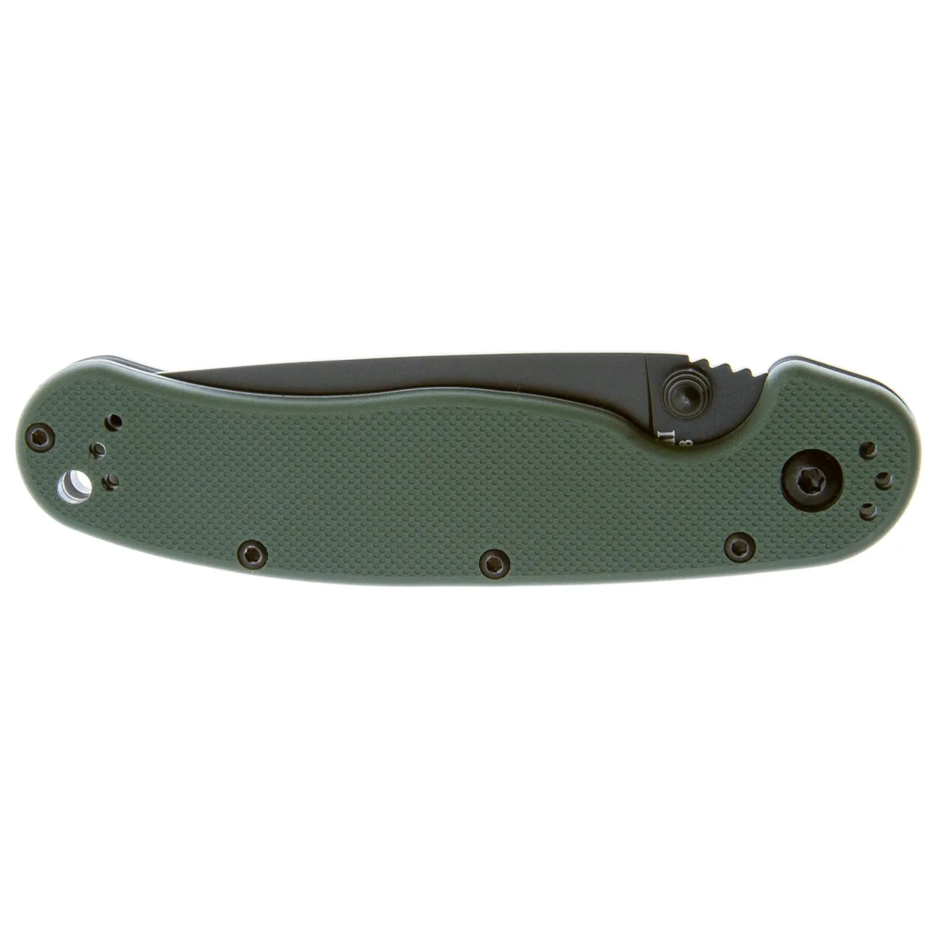 Ніж Ontario Knife RAT II AUS-8 OD Green, Black Blade (ON8861OD) - зображення 3