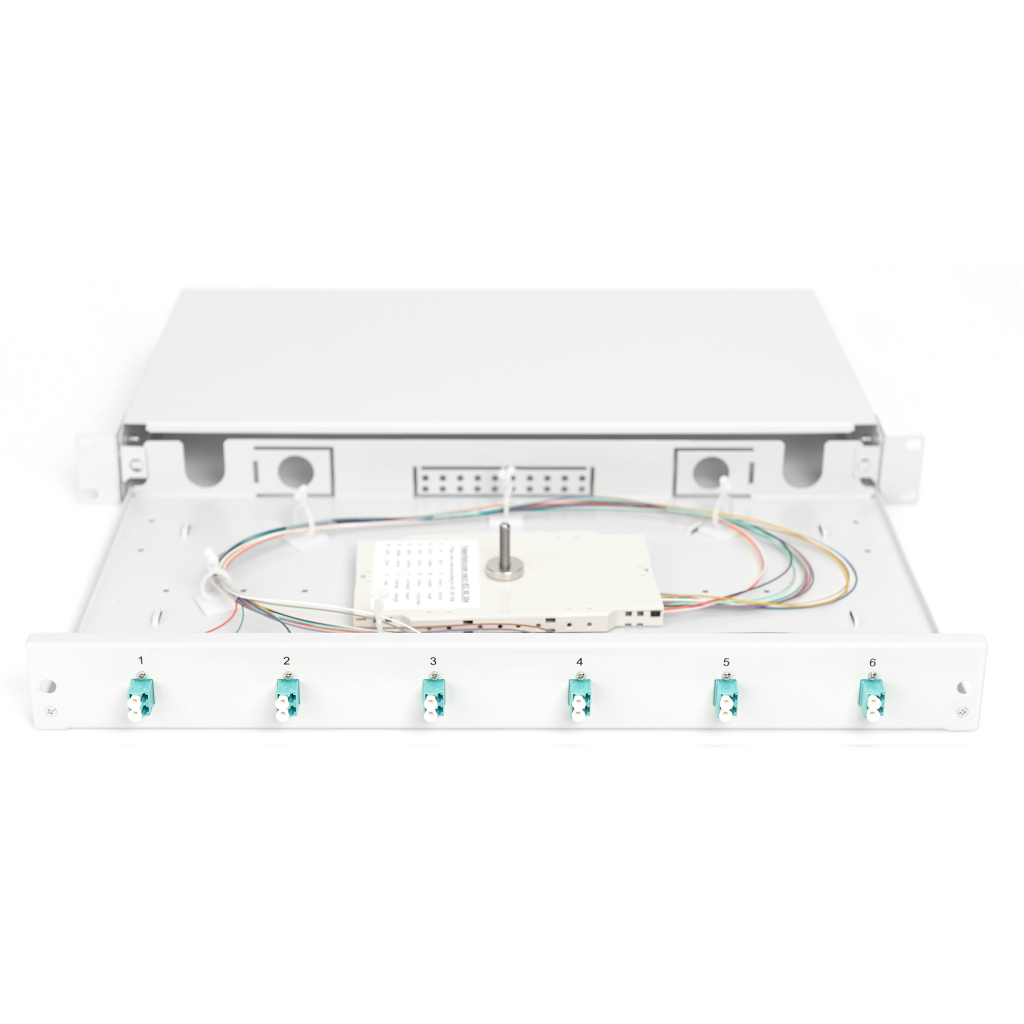 Патч-панель 1U 19", 6xLC duplex, incl, Splice Cass, OM3 Color Pigtails, Adapter Digitus (DN-96330/3) - изображение 7