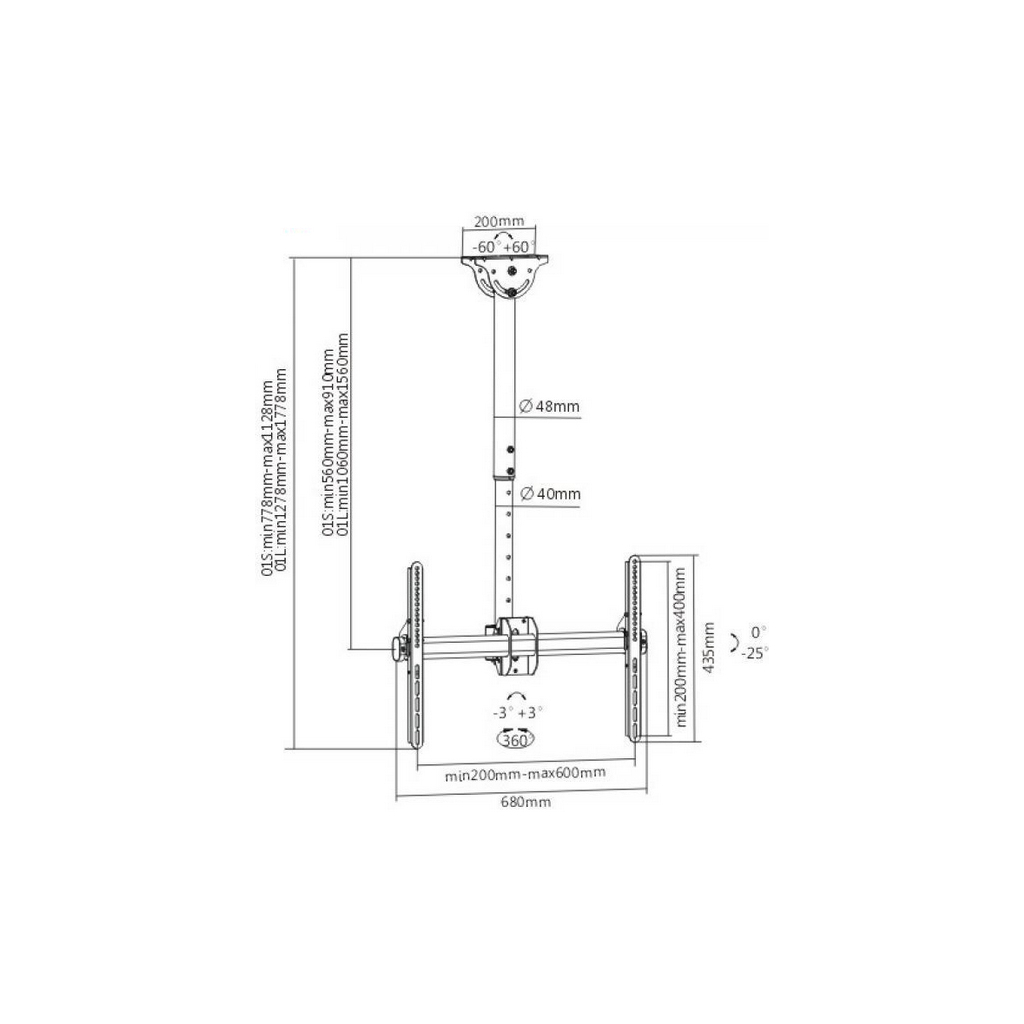 Кронштейн ITech Celb-54SHL - зображення 2