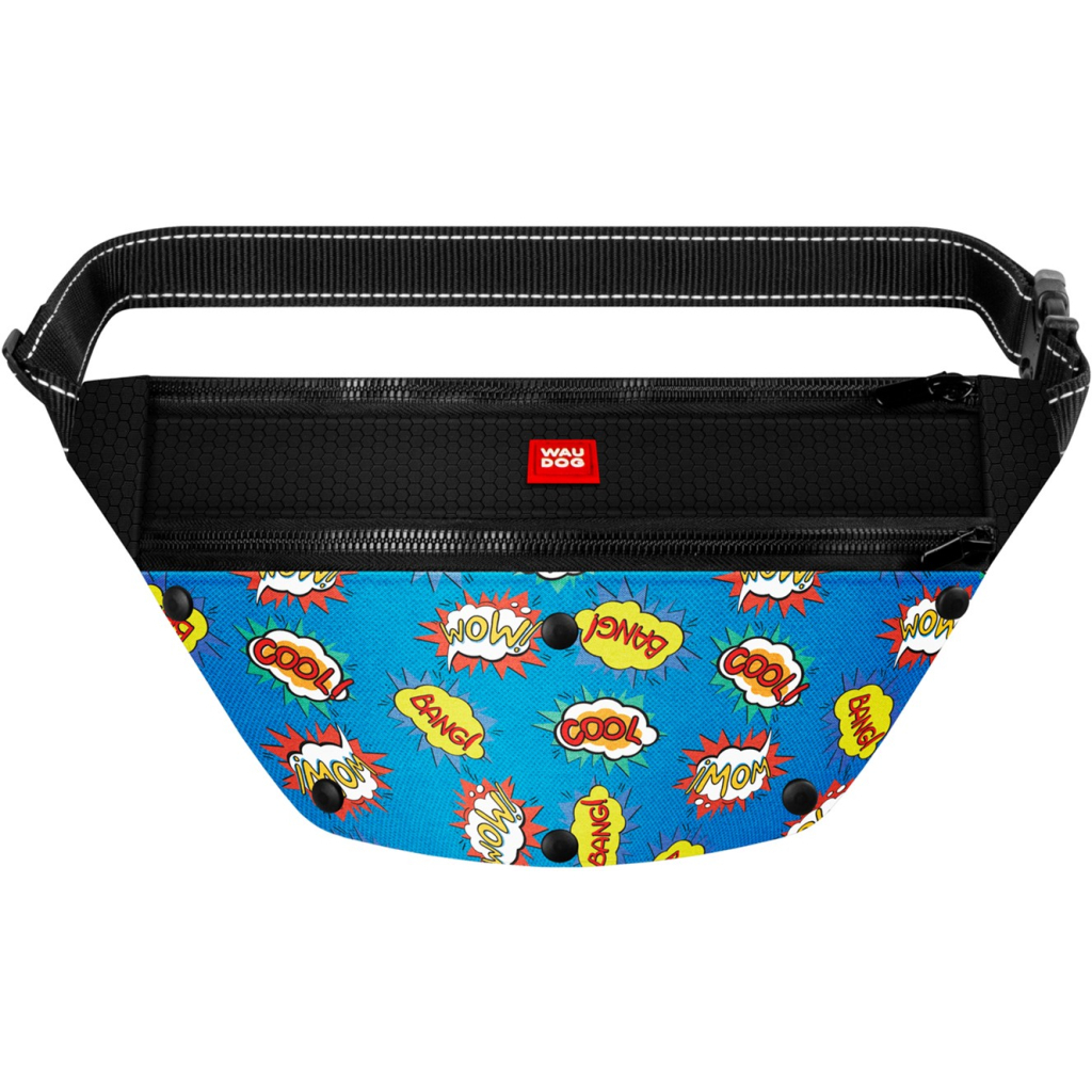 Поясна сумка-бананка для собак WAUDOG Textile "ВАУ" 33х17х10 см (5695) - зображення 1