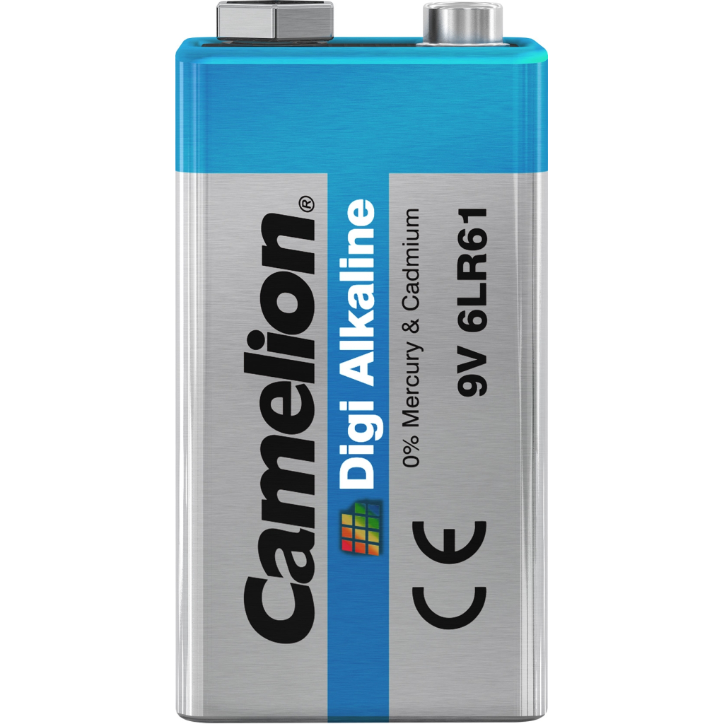 Батарейка Camelion Крона 6LR61 9V Digi Alkaline * 1 (6LR61-BP1DG) - изображение 2