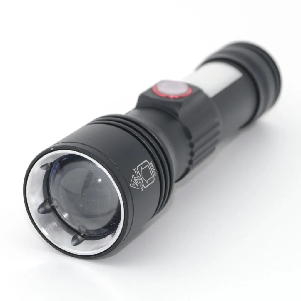 Ліхтар Quantum Adept 10W LED zoom +COB з USB+ Li-ion18650/2600mAh (QM-FL1031-18650/2600) - зображення 2
