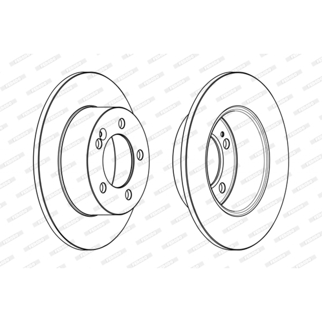 Гальмівний диск FERODO DDF1976C - зображення 1