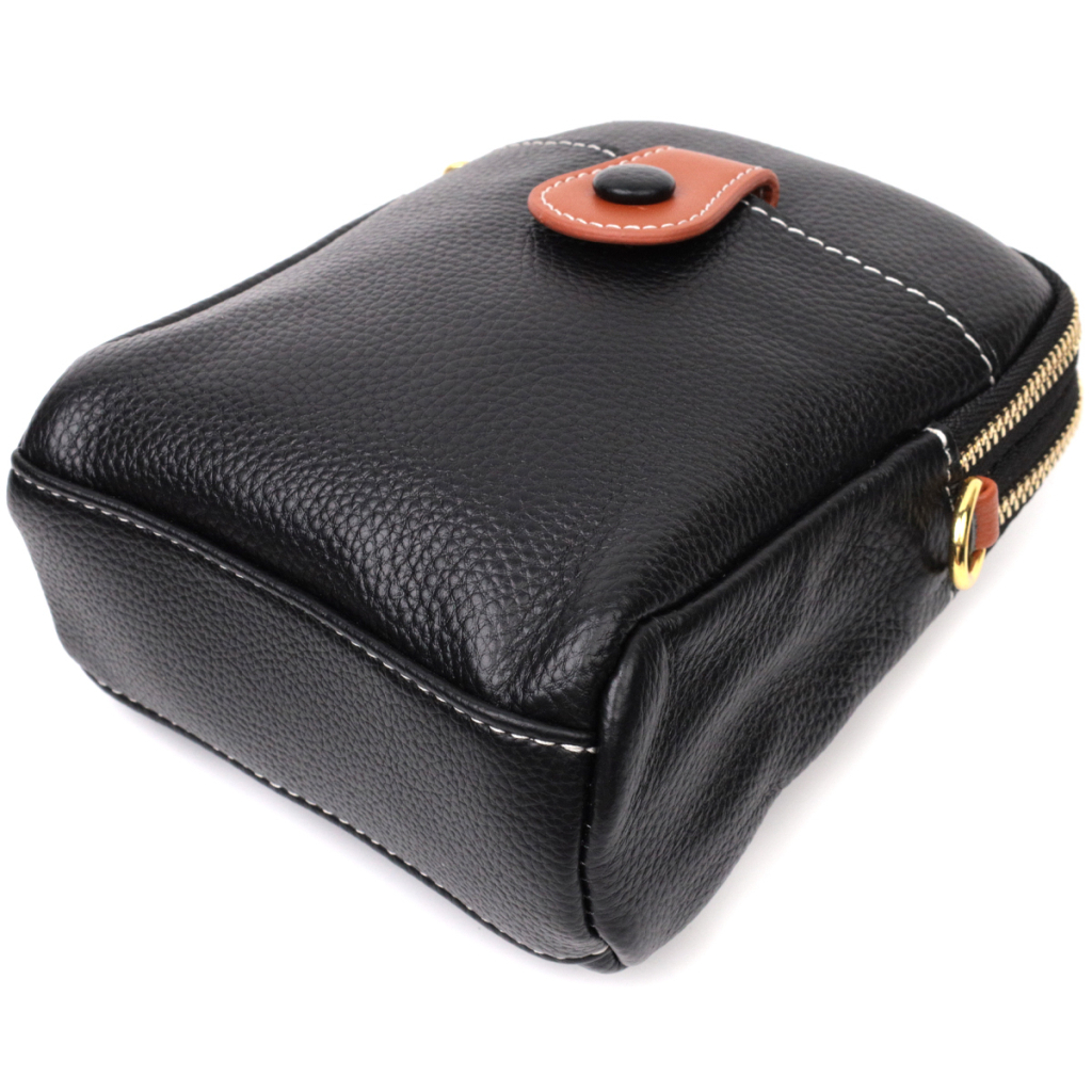 Сумка Vintage З натуральної шкіри Чорна (22269) - зображення 4