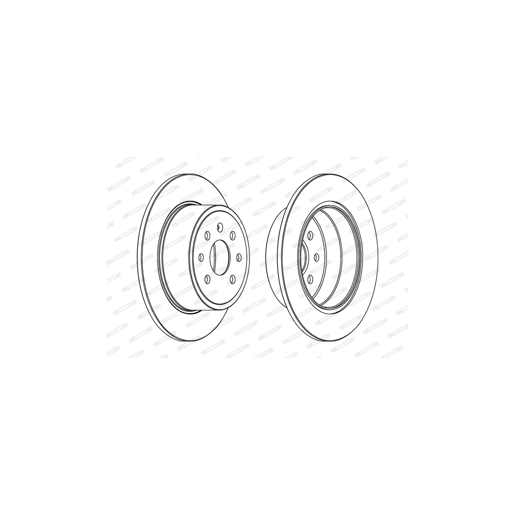 Гальмівний диск FERODO DDF814C - зображення 1