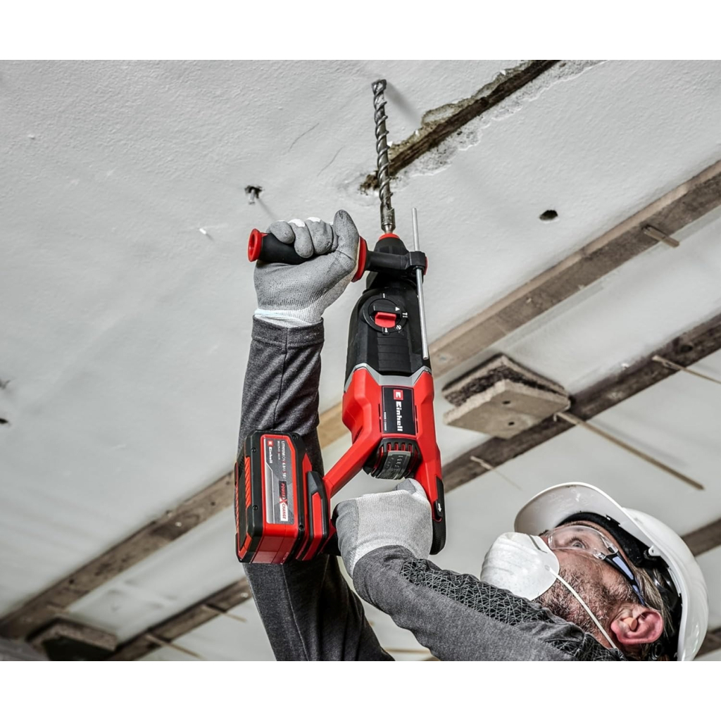 Перфоратор Einhell TP-HD 18/26 D Li BL - Solo PXC 18В 2.6Дж, 2.9кг, кейс (без АКБ та ЗП) (4514270) - изображение 10