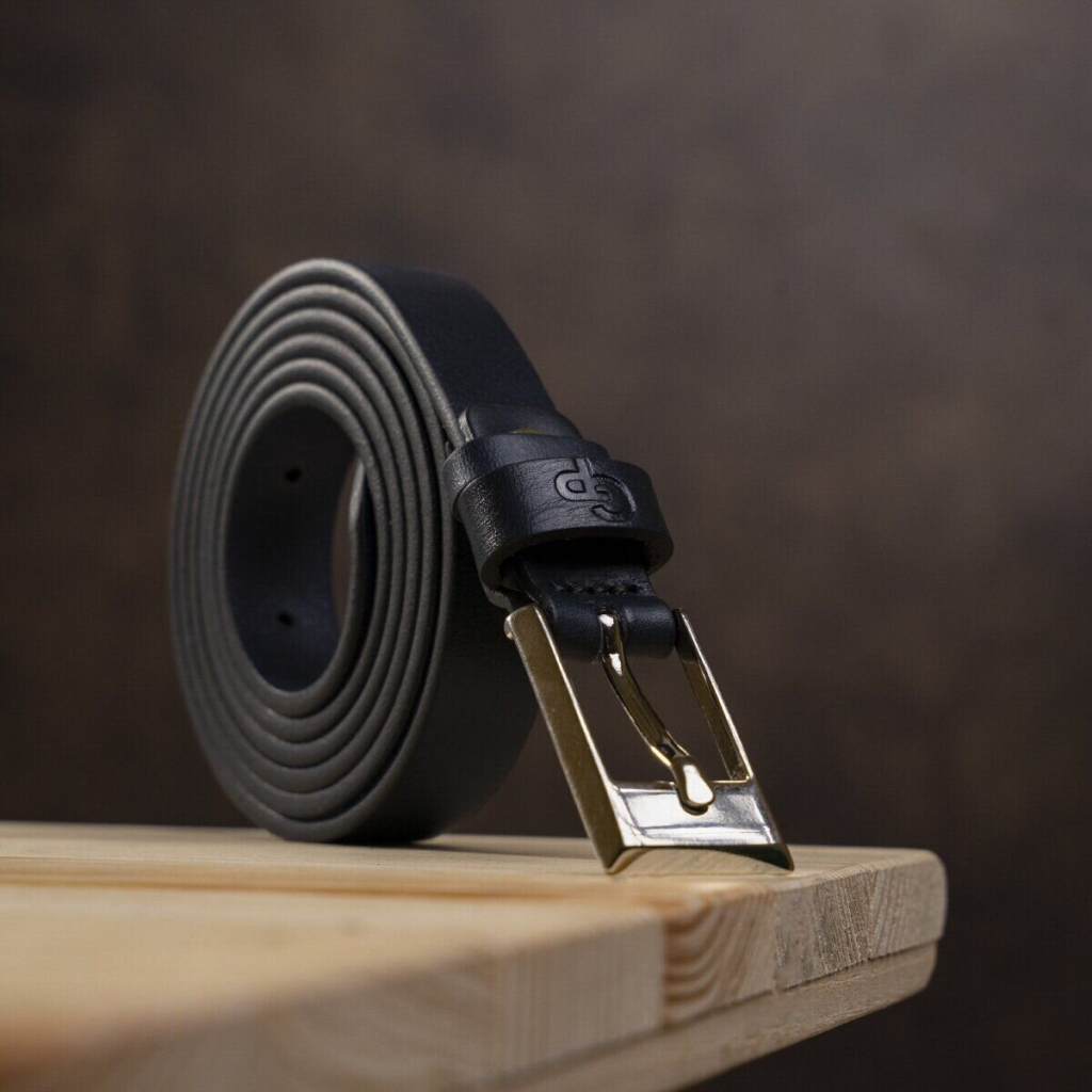 Ремінь Grande Pelle Шкіряний жіночий Синій (11070) - зображення 8