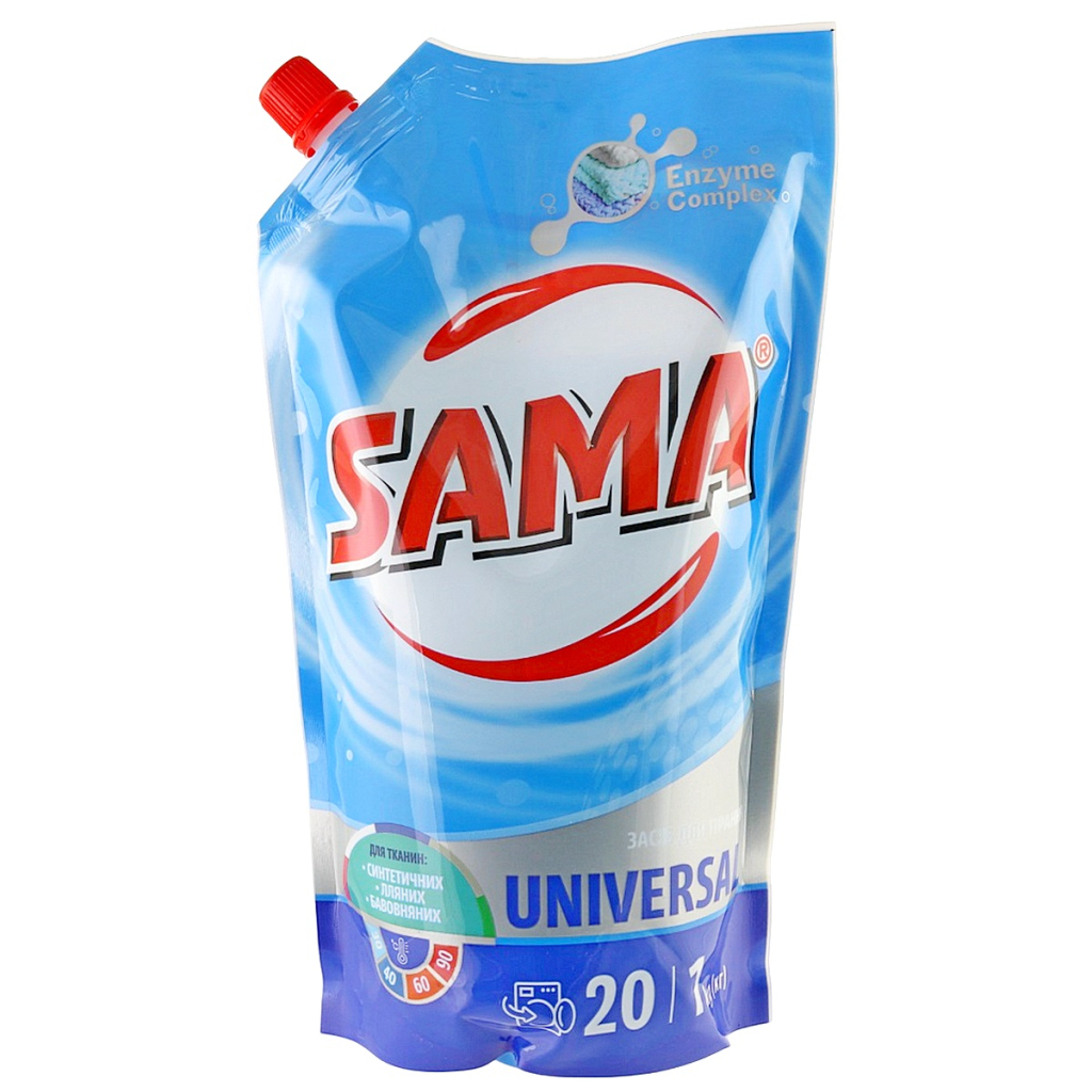 Гель для прання Sama Universal 1 кг (4820270630839) - зображення 1