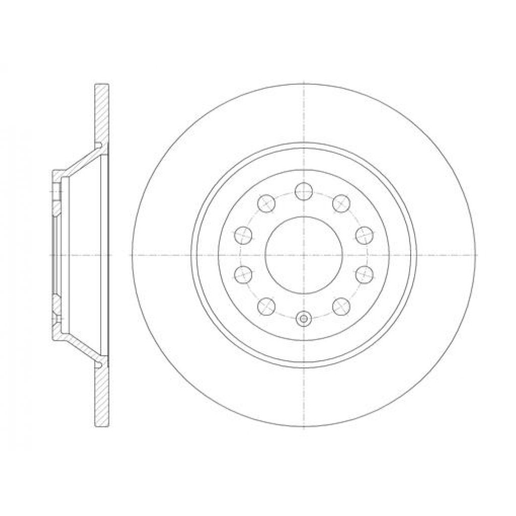 Гальмівний диск REMSA 6969.00 - зображення 1