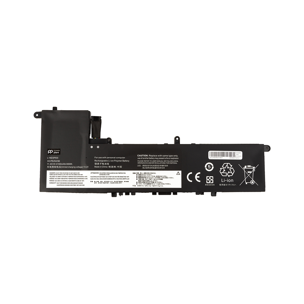 Акумулятор до ноутбука LENOVO IdeaPad S540 13ARE (L19D3PD3) 11.4V 4100mAh PowerPlant (NB482269) - зображення 1