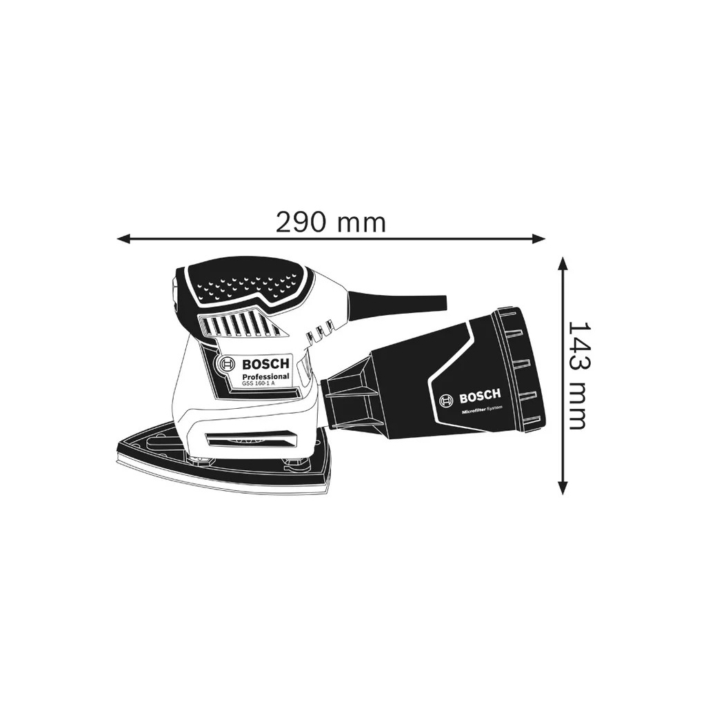 Шліфувальна машина Bosch GSS 160 Multi 180W, 24000об/хв, 1.2кг (0.601.2A2.300) - зображення 3