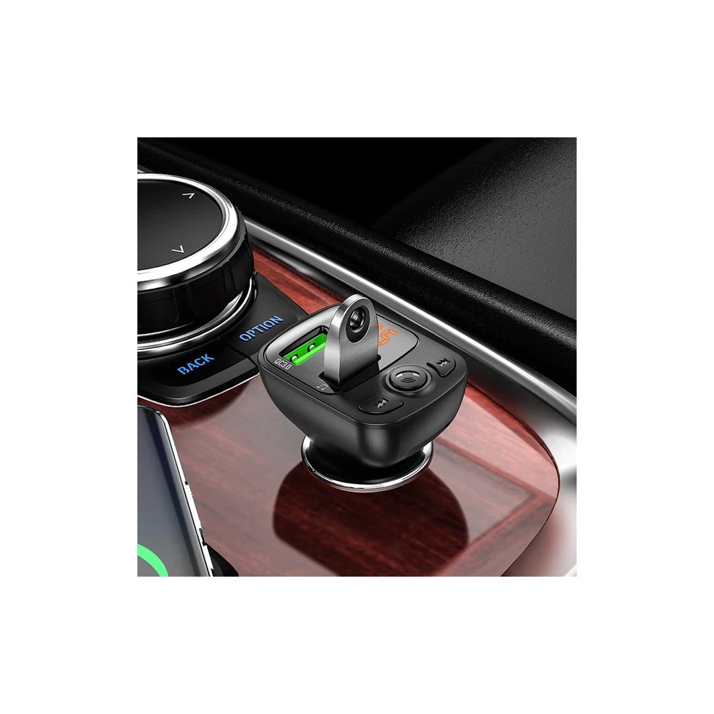 FM модулятор BOROFONE BC41, Black, Box - зображення 4