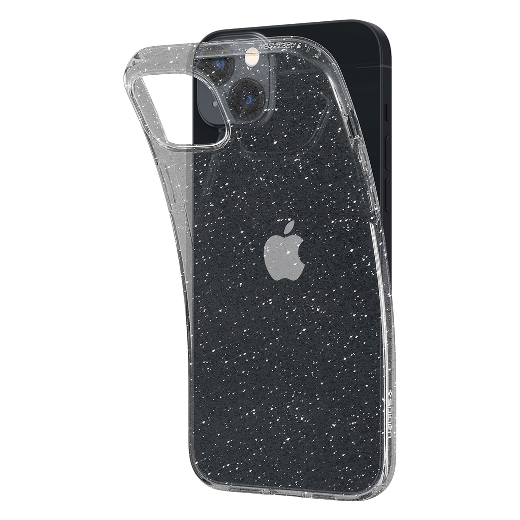 Чохол до мобільного телефона Spigen Apple iPhone 14 Liquid Crystal Glitter, Crystal Quartz (ACS05034) - зображення 6