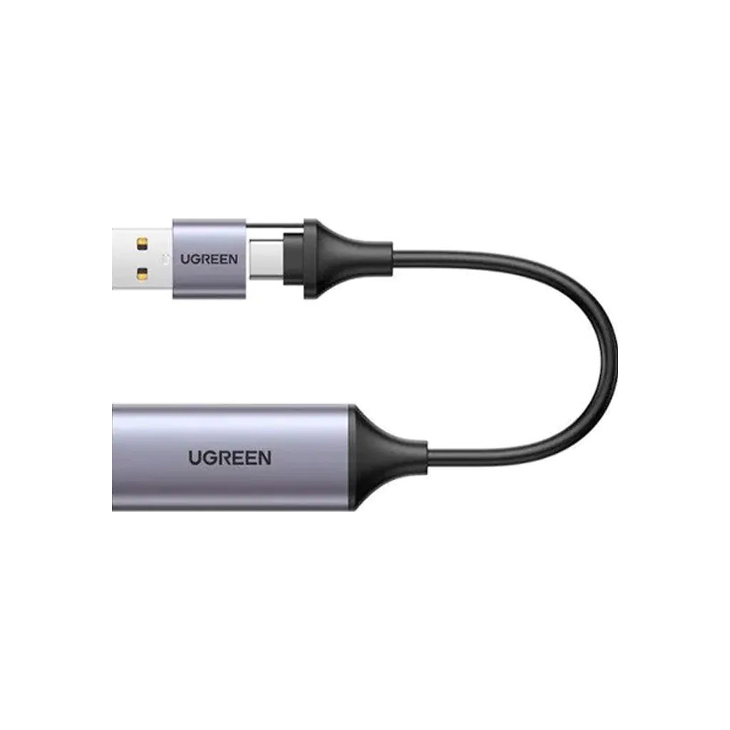 Перехідник USB/USB-C to HDMI 4K/60Hz Ugreen (40189) - зображення 2