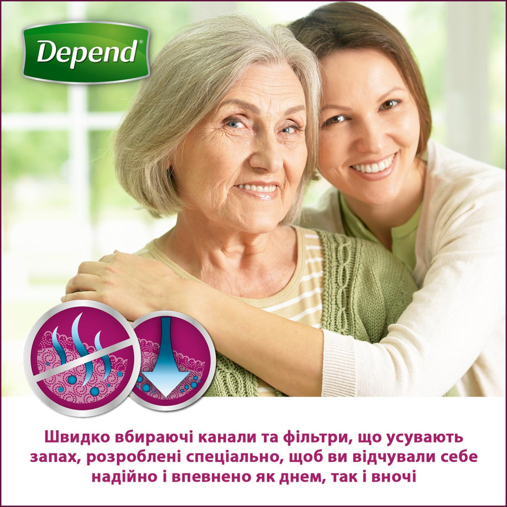 Підгузки для дорослих Depend Трусики для жінок L / XL (5029053560731_5029053565316) - зображення 3