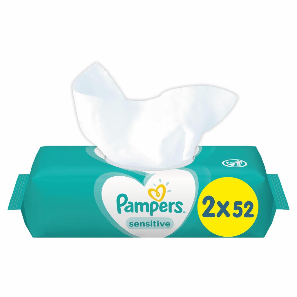Дитячі вологі серветки Pampers Sens 2x52 (8001841062334) - зображення 2