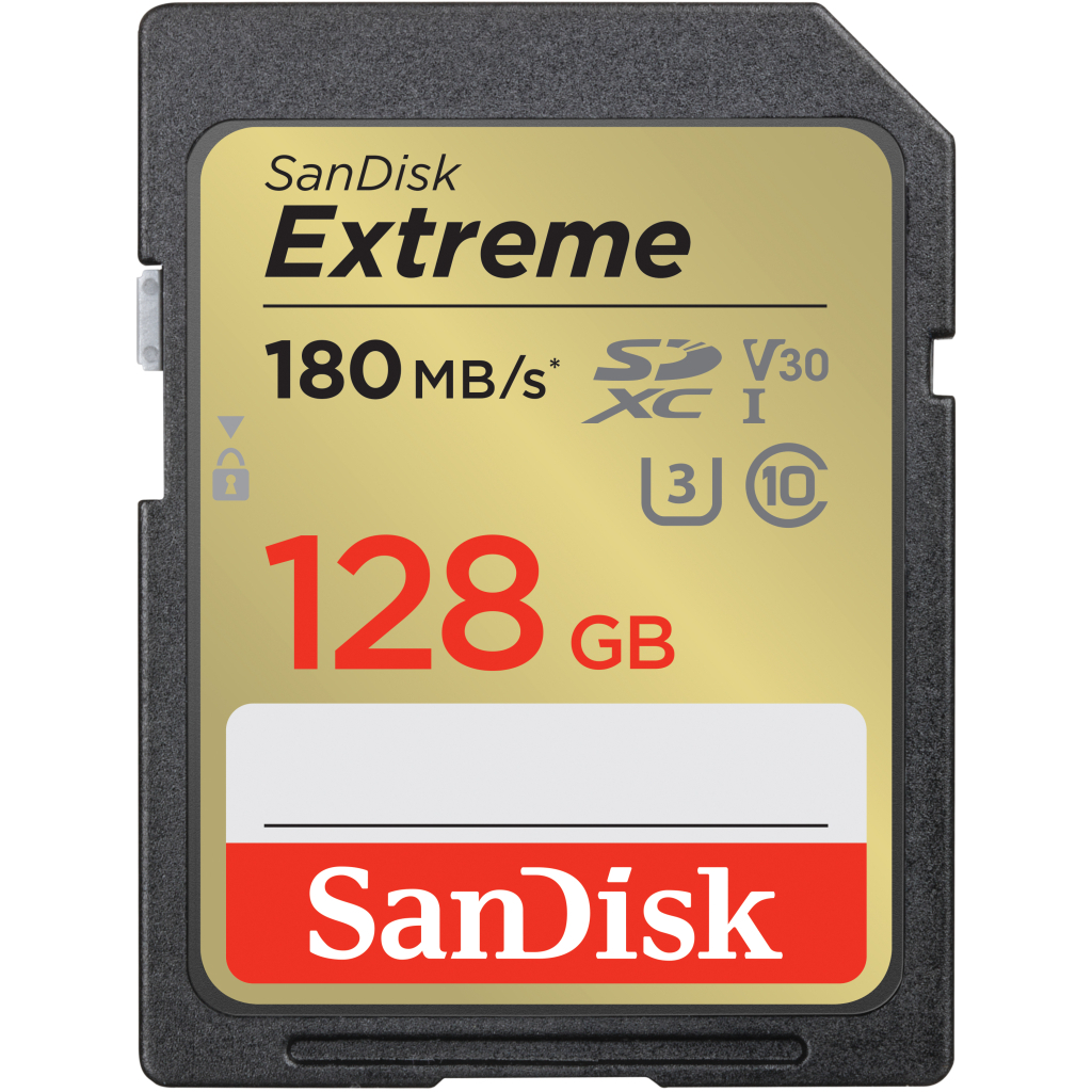 Карта пам'яті SanDisk 128GB SD class 10 UHS-I Extreme (SDSDXVA-128G-GNCIN) - зображення 1