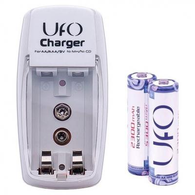 Зарядний пристрій для акумуляторів UFO RP866 2хAA/AAA + 2х2300mAh (RP866+2xHR6 2300) - зображення 1