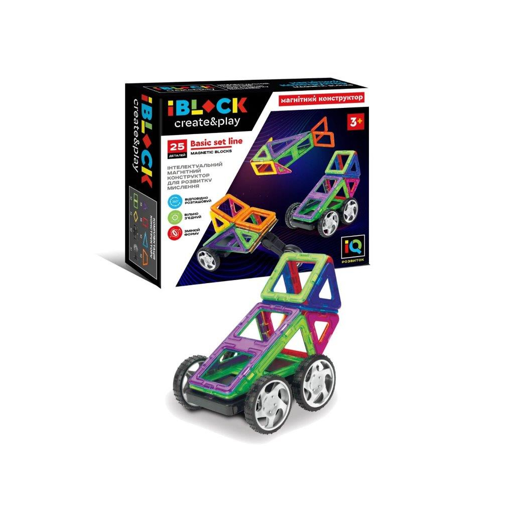 Конструктор iBlock Магнітний 25 деталей (PL-921-258) - зображення 1