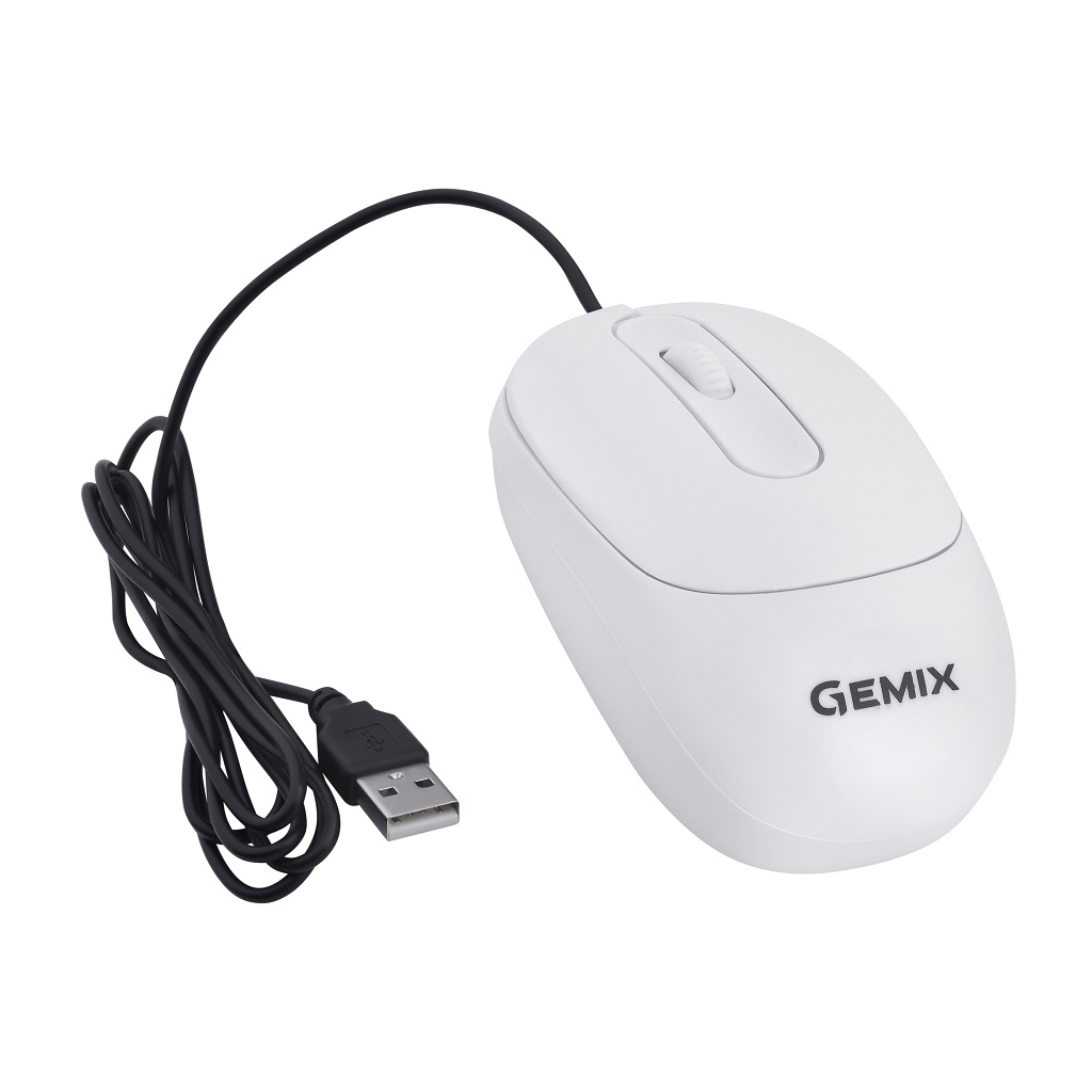 Мишка Gemix GM145 USB White (GM145Wh) - зображення 4