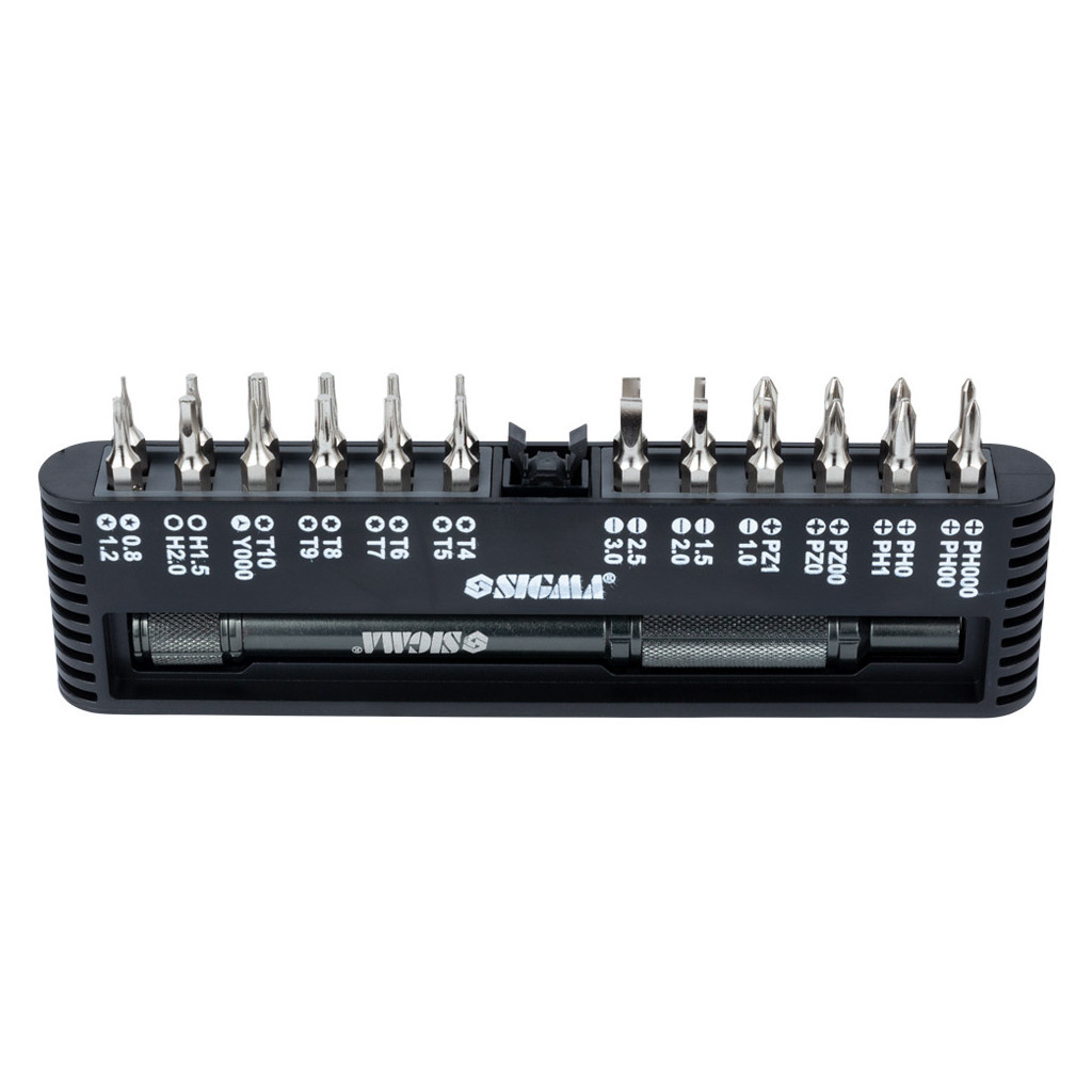 Набір викруток Sigma з бітами 1/4 "24шт CrV для мобільних телефонів (пласт кейс) (4003251) - зображення 3