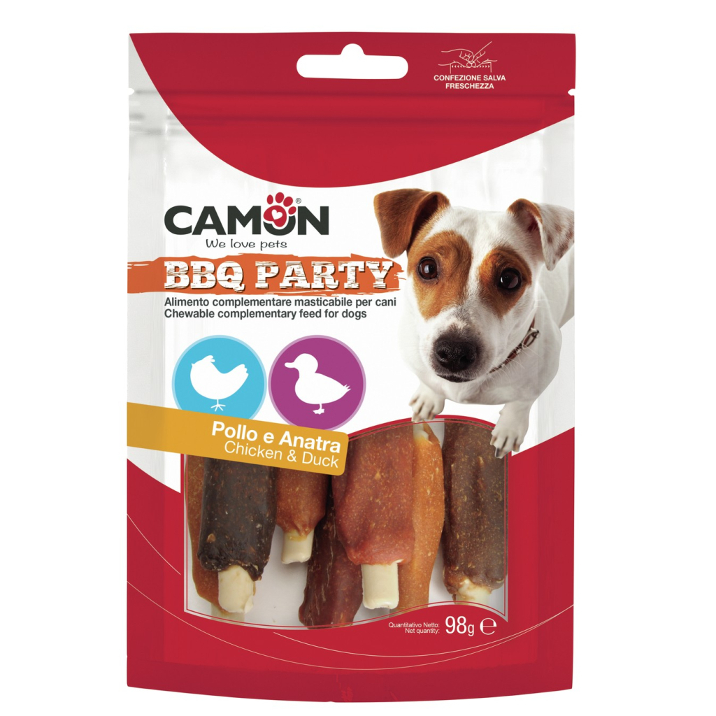 Ласощі для собак Camon Шашлик з курки та качки 14 шт 65 г (AE901) - зображення 1