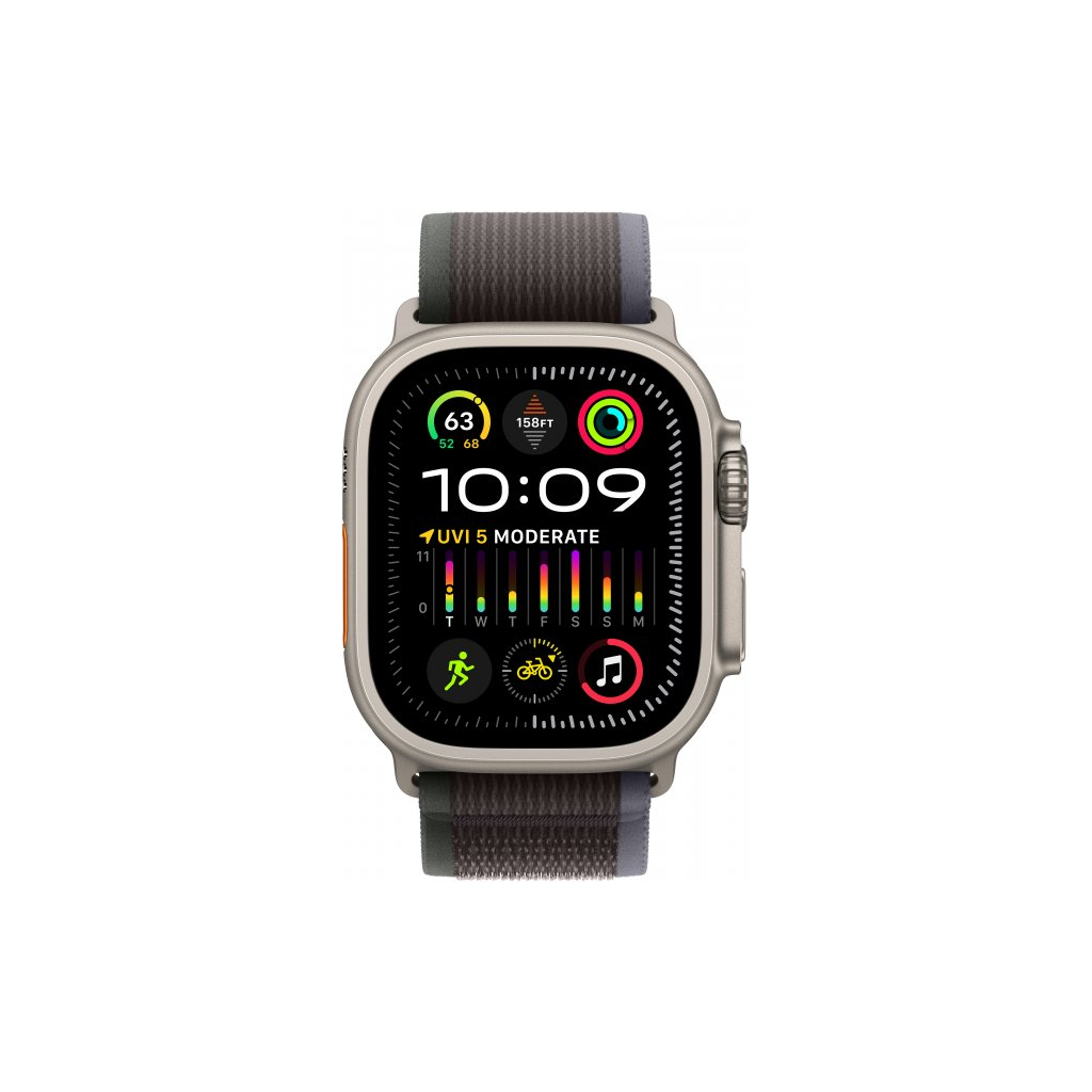 Смарт-годинник Apple Watch Ultra 2 GPS + Cellular, 49mm Titanium Case with Blue/Black Trail Loop - S/M (MRF53UL/A) - зображення 2