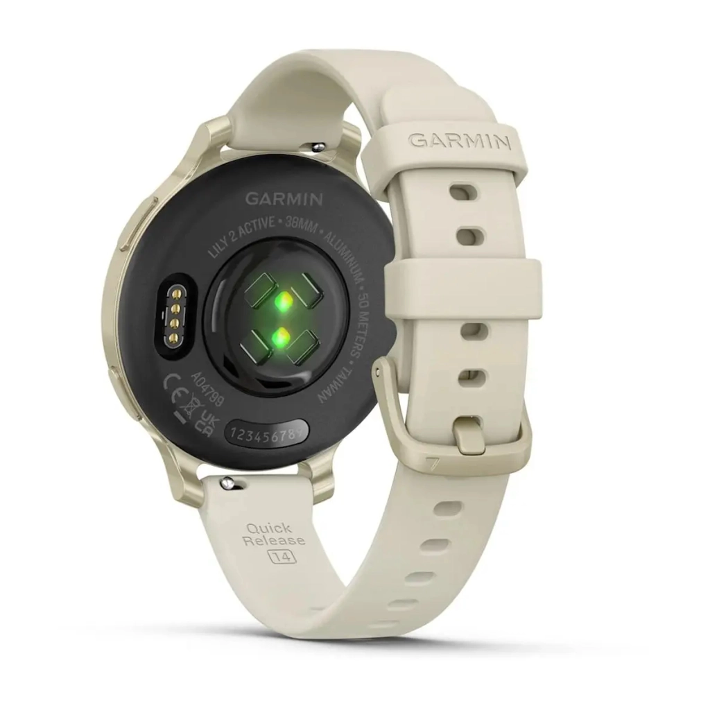 Смарт-годинник Garmin Lily 2 Active, Lunar Gold/Bone, Silicone, (010-02891-00) - зображення 6