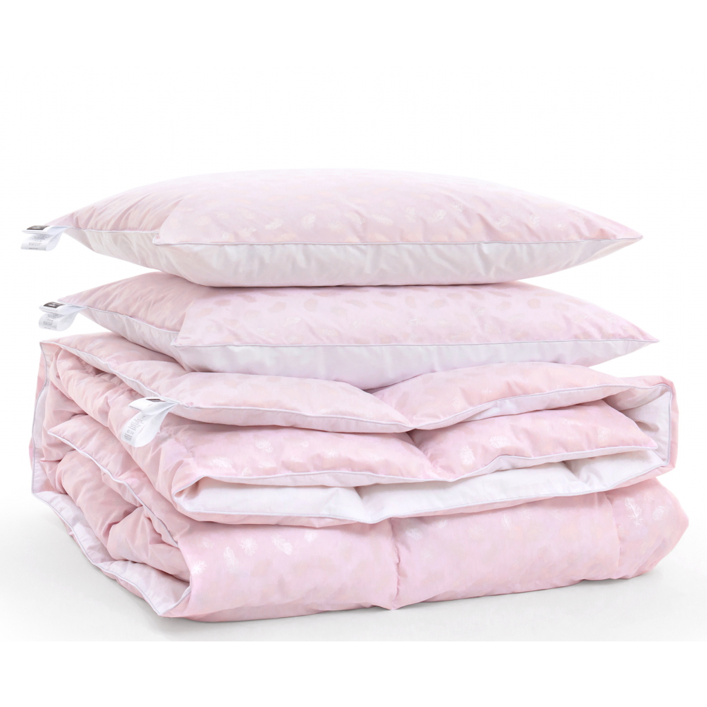 Ковдра MirSon Набір №2167 Bio-Pink Зима 90% пух 155х215 + подушки (2200003025514) - зображення 3