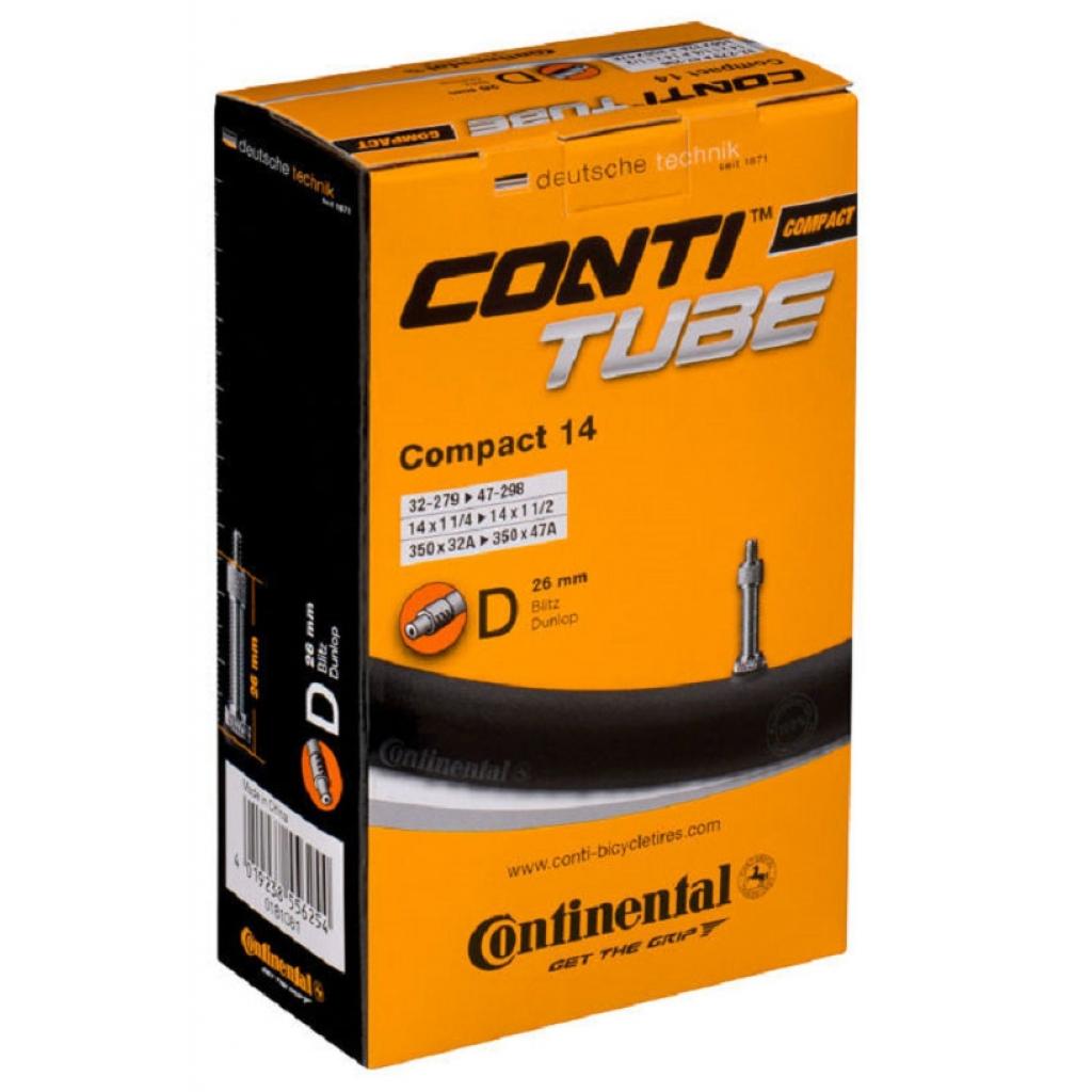 Велосипедна камера Continental Compact 14" 32-279 / 47-298 RE DV26mm (181081) - изображение 1