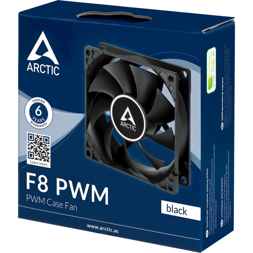 Кулер до корпусу Arctic F8 PWM (ACFAN00207A) - зображення 4