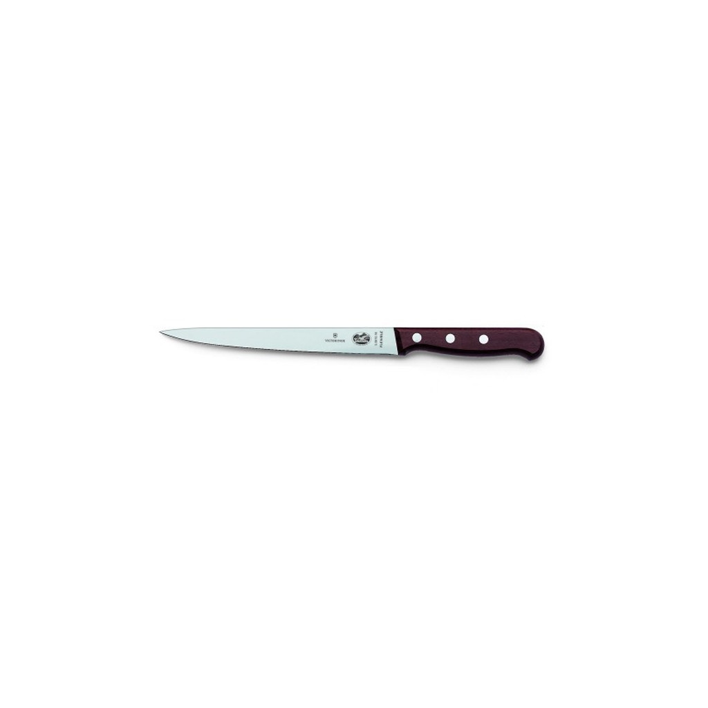 Кухонний ніж Victorinox Wood філейний 18 см, рожеве дерево (5.3810.18) - зображення 1