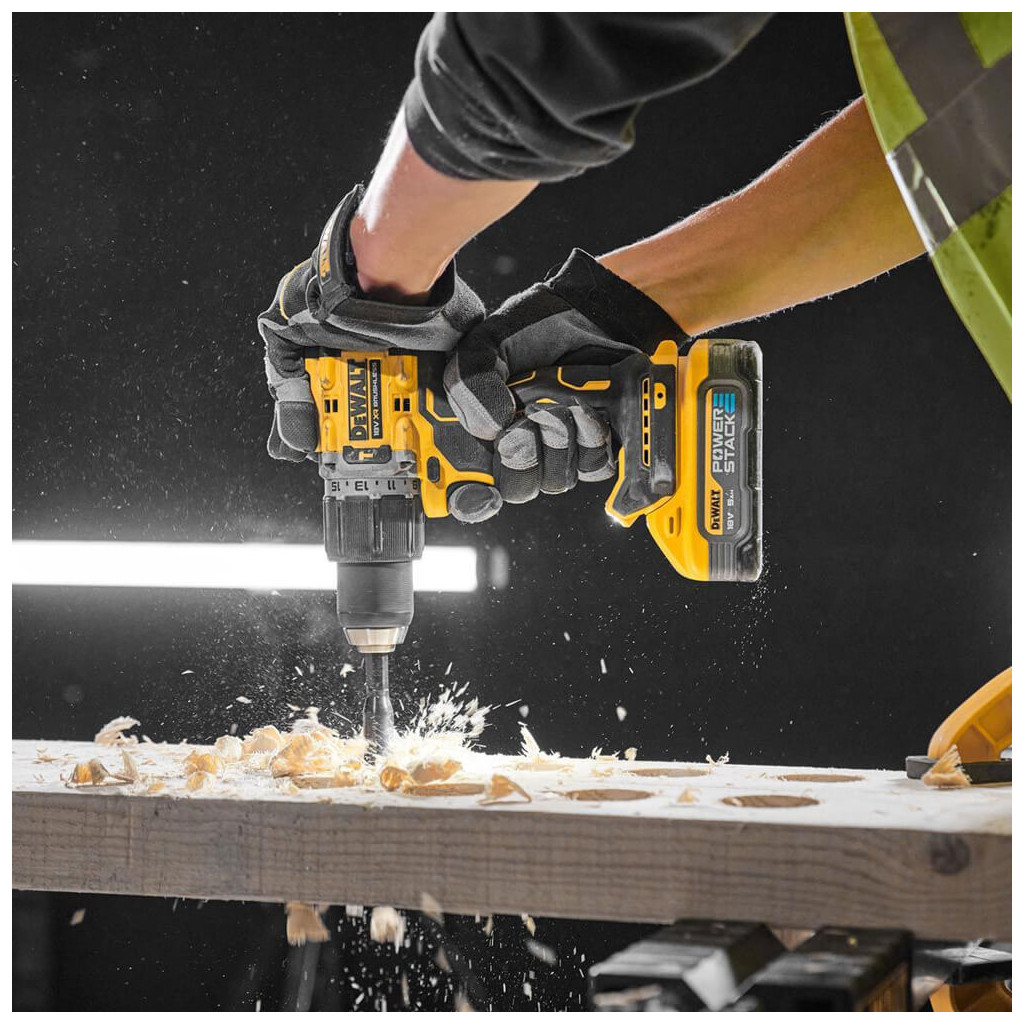 Шуруповерт DeWALT XR Li-Ion PowerStack 18 В, 2x5Ah, 90 Нм, 0-650/0-2000 об/хв, TSTAK (DCD805H2T) - зображення 4