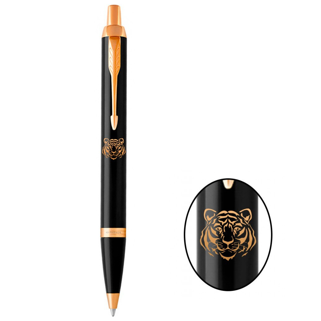 Ручка кулькова Parker IM 17 ZODIAC Black GT BP Тигр (22032_Z101y) - зображення 1