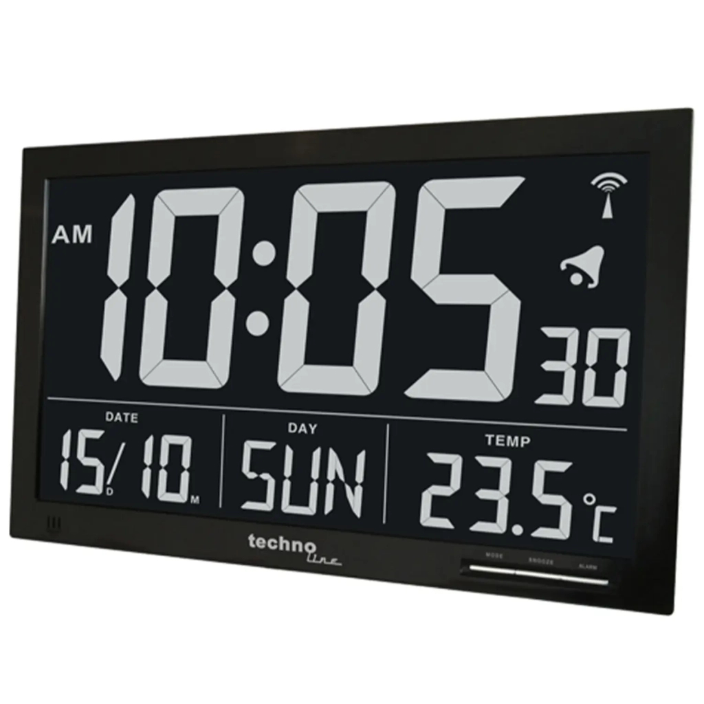 Настільний годинник Technoline Black (WS8007) (DAS301207) - изображение 2