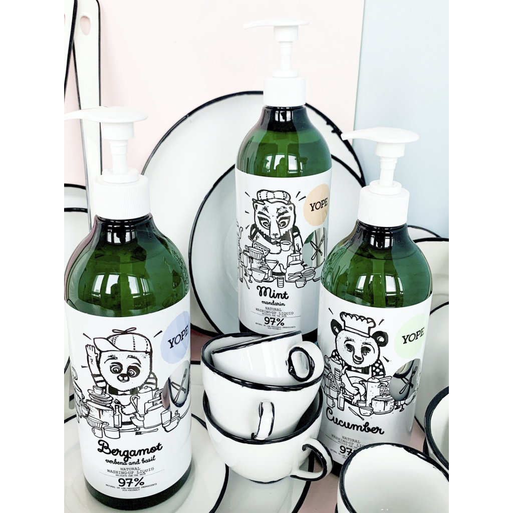 Засіб для ручного миття посуду Yope Bergamot, Verbena and Basil 750 мл (5906874565292) - зображення 6